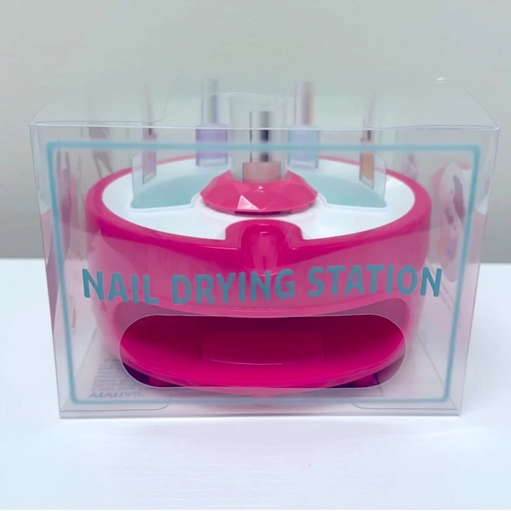 3 for $15 SALE Pink Nail Drying Station Bundle w/ polish holder from Target